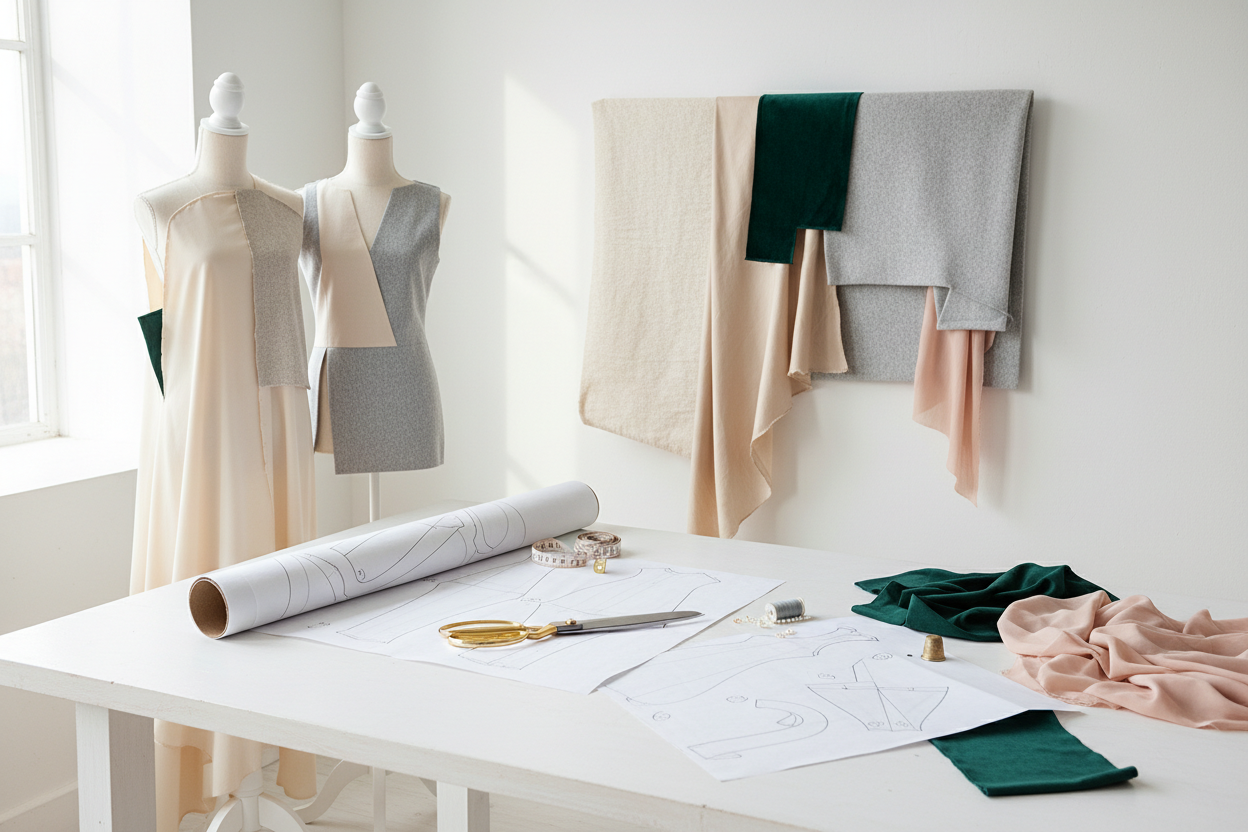 Banner für Schnittmuster der Rubrik Damen (ohne Text) in realen Bild (keine Zeichnung)