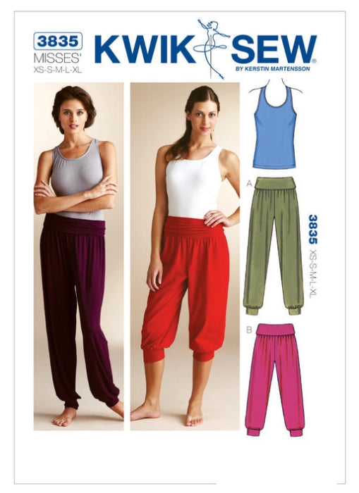Kwik Sew Schnittmuster K3835 Top mit Schwimmerrücken und Innenbustier