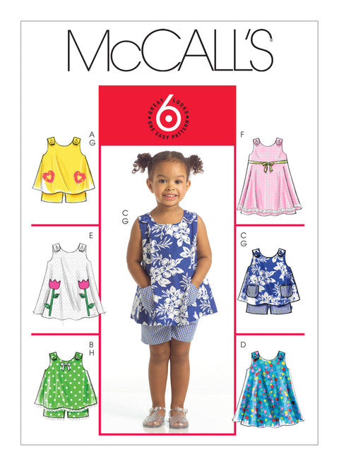 McCalls Schnittmuster M5416 Tolle Freizeitmode für Kleinkinder