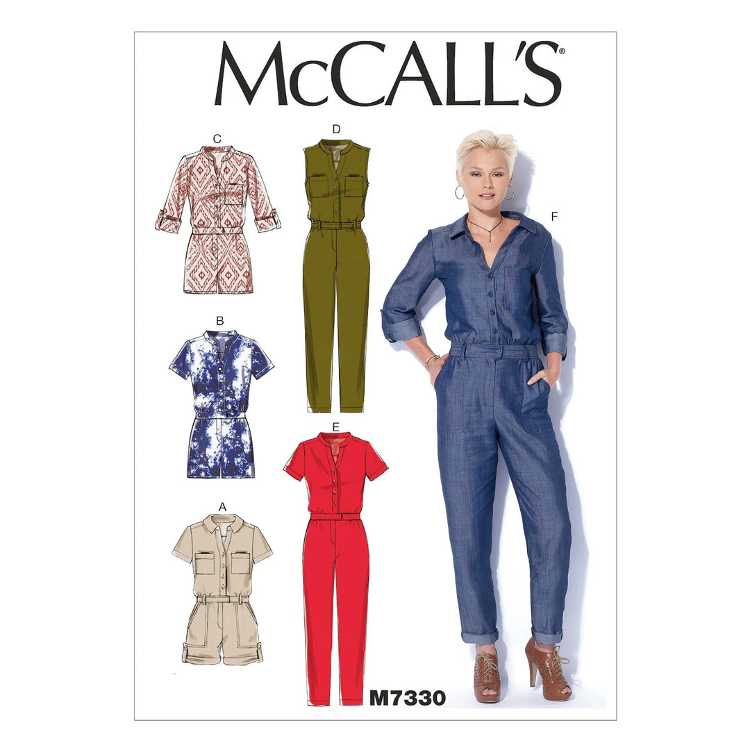 Patron de couture McCall's M7330 Combinaisons et combinaisons-pantalons décontractées pour femme