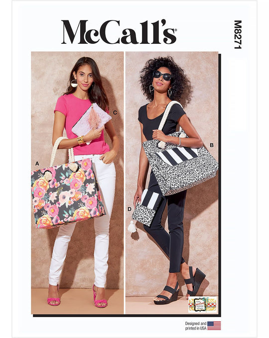 McCalls sewing pattern M8271 ladies bag