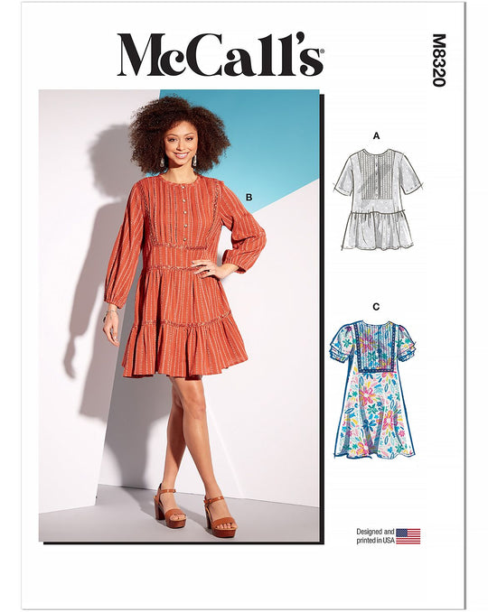 McCalls Schnittmuster M8320 Damen Kleid
