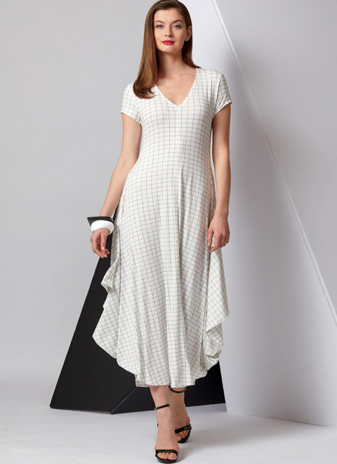 Vogue Schnittmuster V9268 – Damen Strickkleid mit Ärmelvarianten