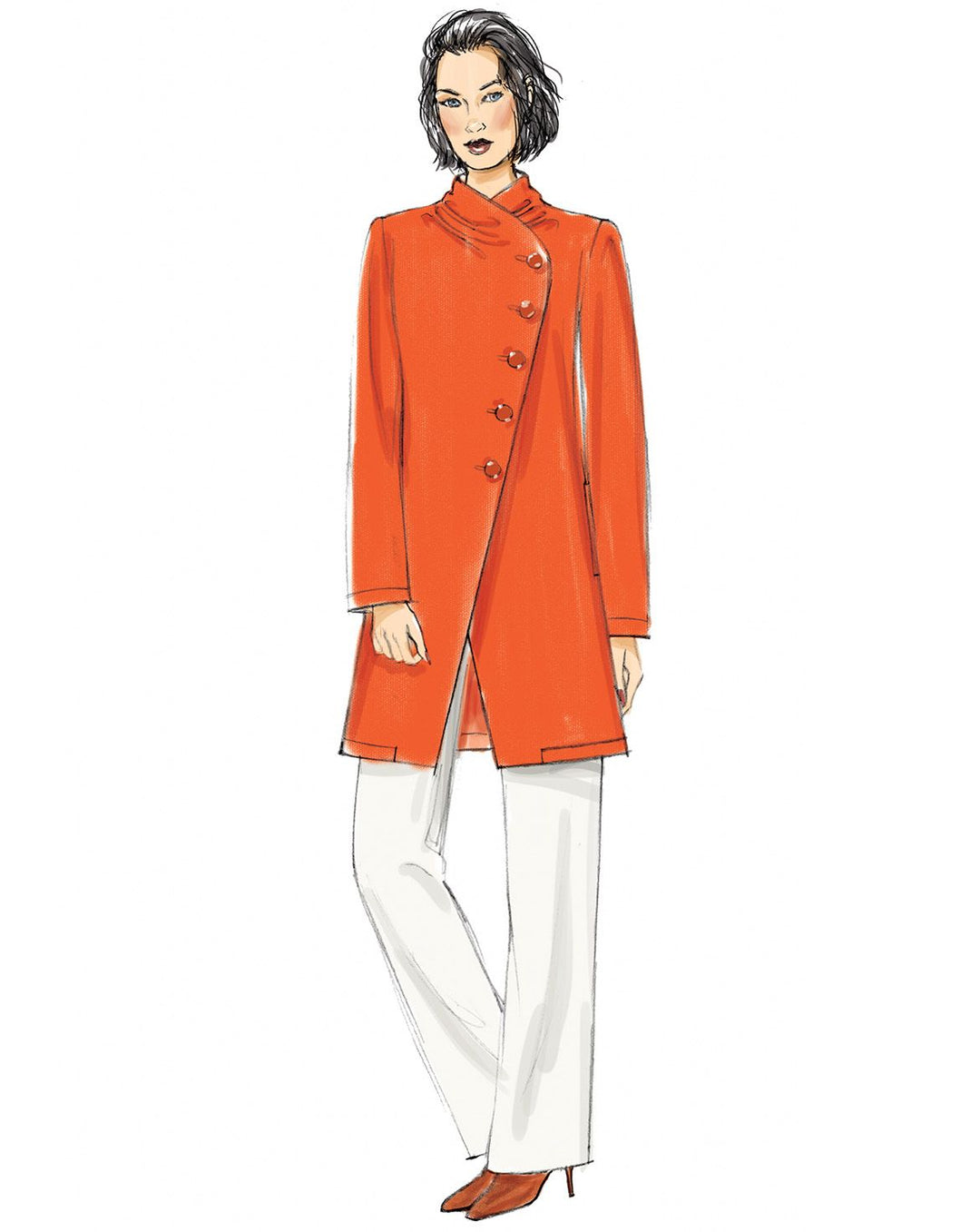 Vogue Patron de couture V9274 Veste asymétrique et pantalon pour femme